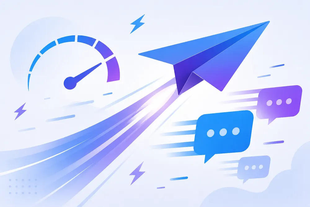 Telegram Geschwindigkeit: schnelle Zustellung und schlanke Oberfläche
