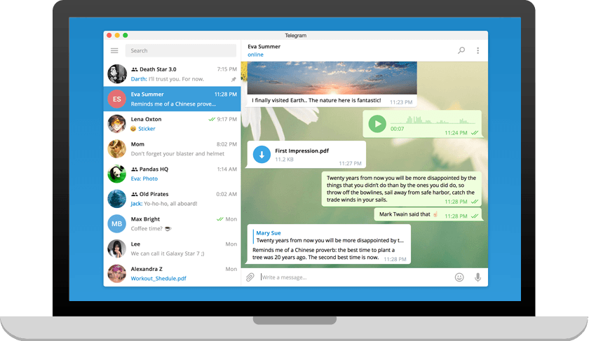 Telegram für Windows Preview: Desktop-Client mit Chatliste